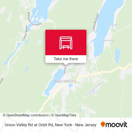 Union Valley Rd at Orbit Rd map
