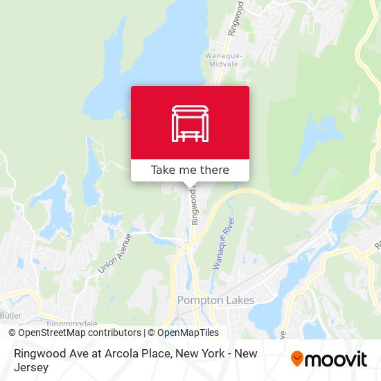 Ringwood Ave at Arcola Place map