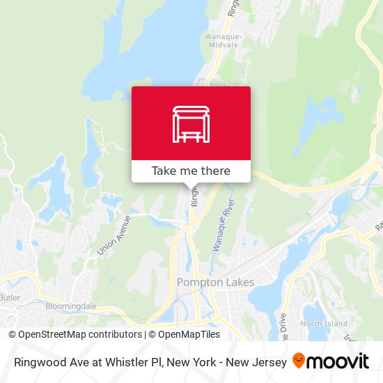 Ringwood Ave at Whistler Pl map