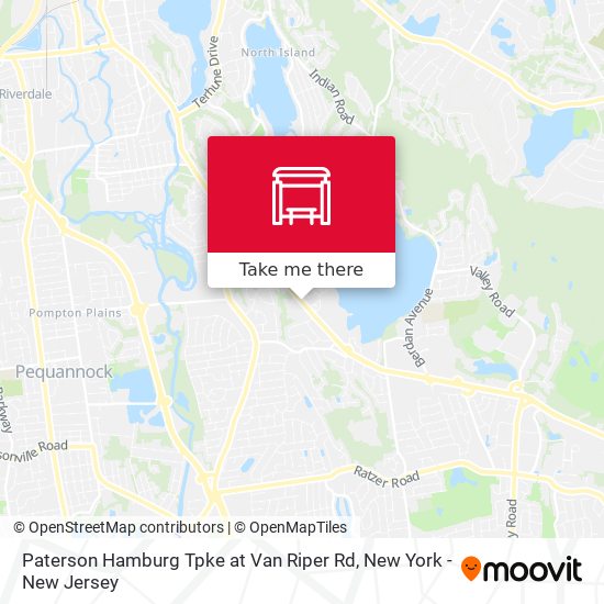 Paterson Hamburg Tpke at Van Riper Rd map