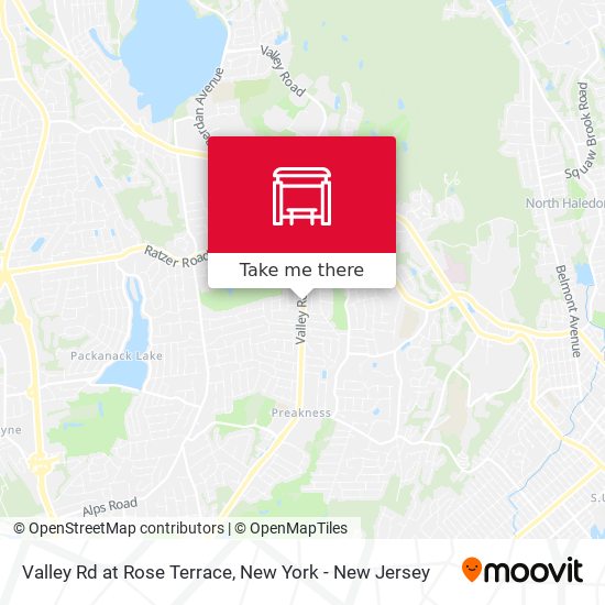 Mapa de Valley Rd at Rose Terrace
