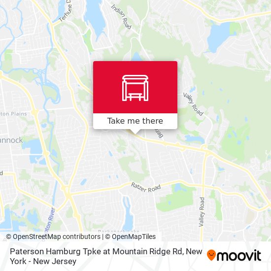 Paterson Hamburg Tpke at Mountain Ridge Rd map
