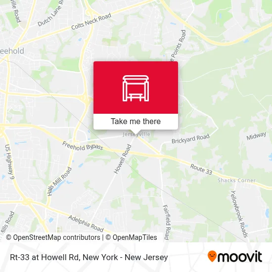 Rt-33 at Howell Rd map