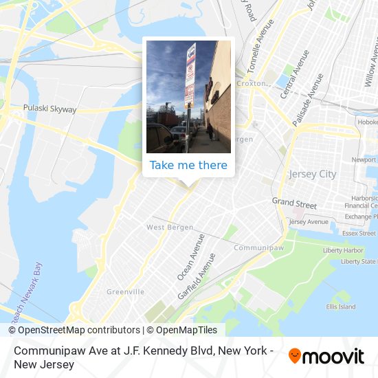 Mapa de Communipaw Ave at J.F. Kennedy Blvd