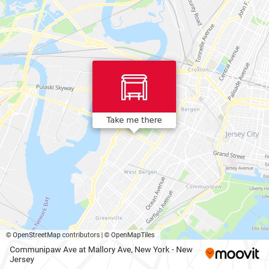 Mapa de Communipaw Ave at Mallory Ave