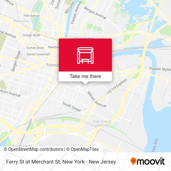 Ferry St at Merchant St map