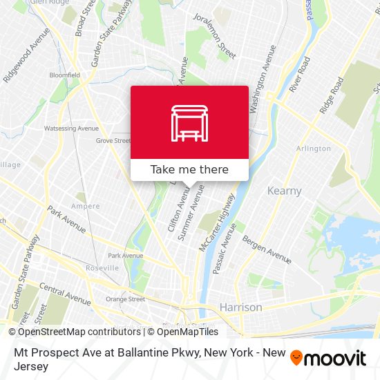 Mt Prospect Ave at Ballantine Pkwy map