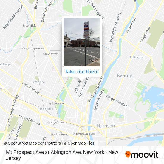 Mt Prospect Ave at Abington Ave map