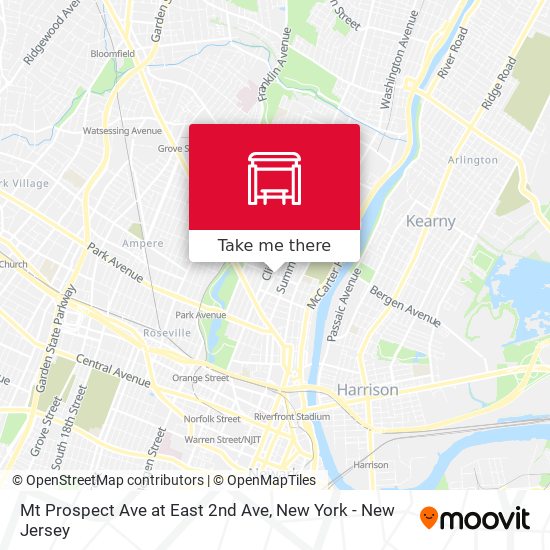 Mt Prospect Ave at East 2nd Ave map