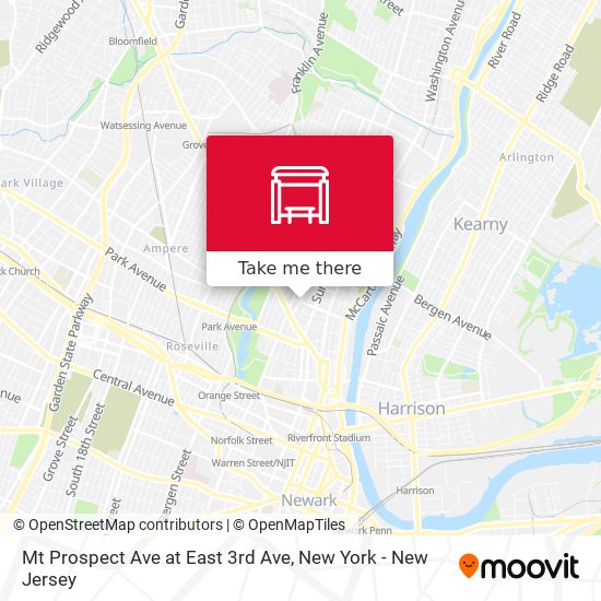 Mt Prospect Ave at East 3rd Ave map