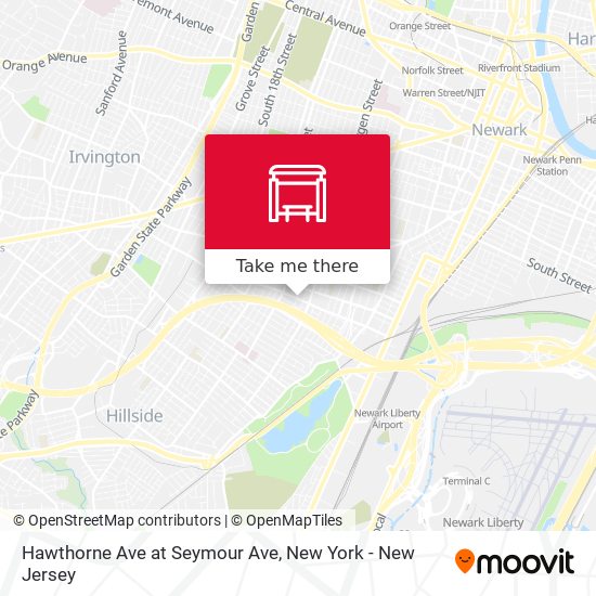 Hawthorne Ave at Seymour Ave map