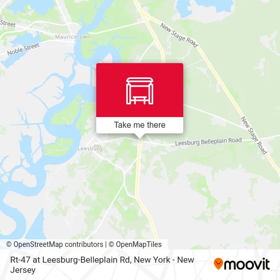 Rt-47 at Leesburg-Belleplain Rd map