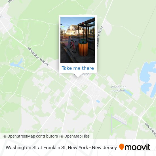 Washington St at Franklin St map