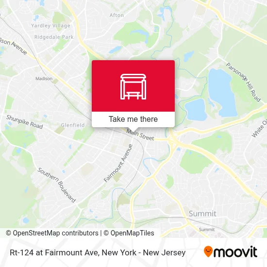 Rt-124 at Fairmount Ave map
