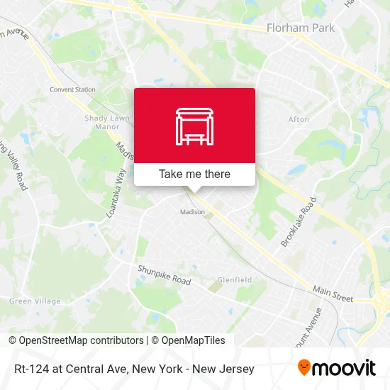 Rt-124 at Central Ave map