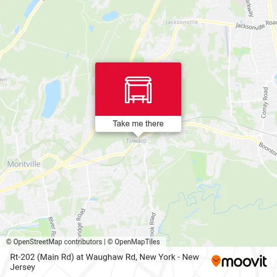 Rt-202 (Main Rd) at Waughaw Rd map