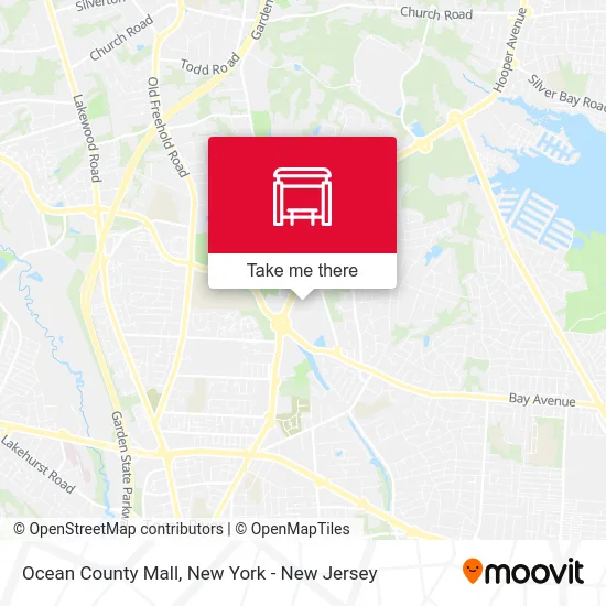 Ocean County Mall map