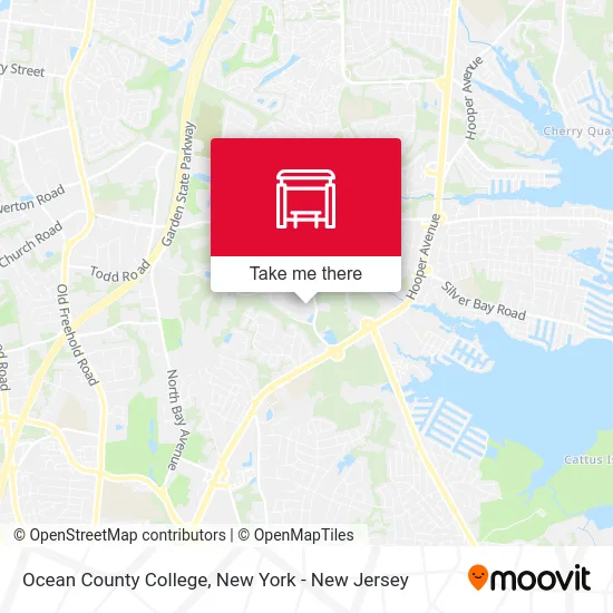 Ocean County College map