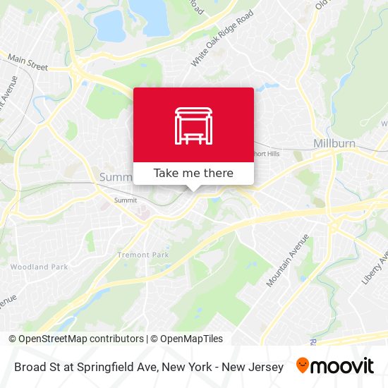 Broad St at Springfield Ave map