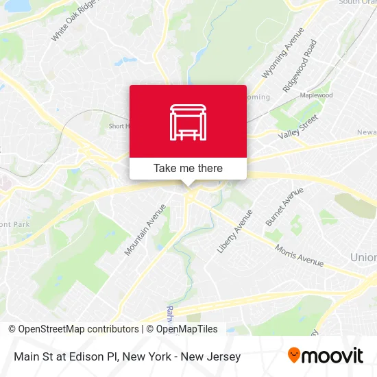 Main St at Edison Pl map