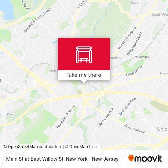 Main St at East Willow St map