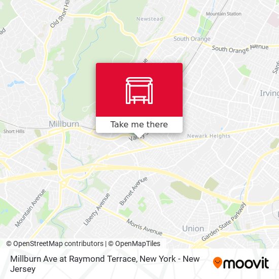 Millburn Ave at Raymond Terrace map