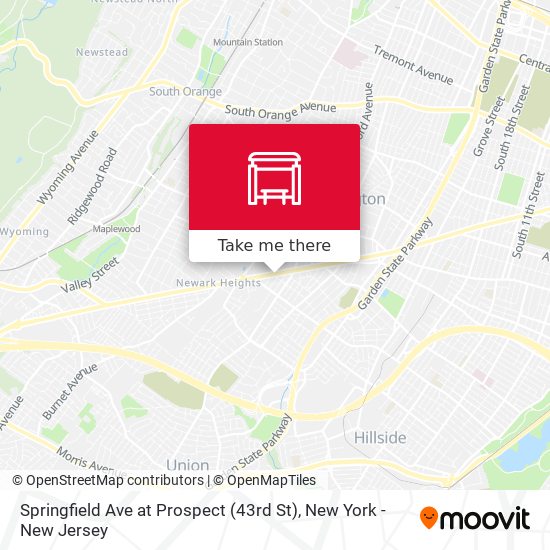 Springfield Ave at Prospect (43rd St) map