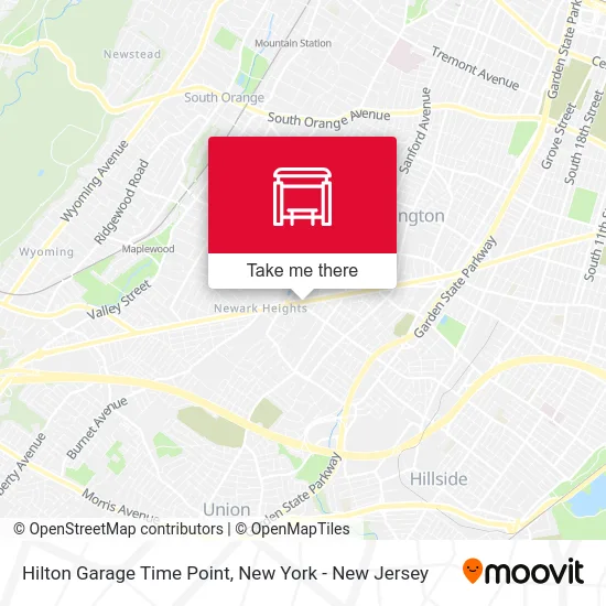 Hilton Garage Time Point map
