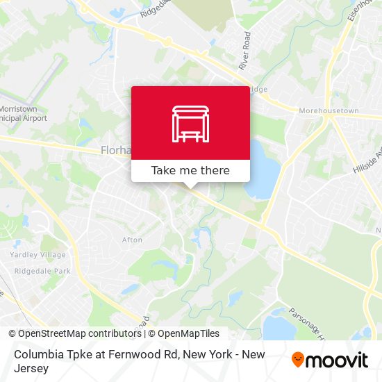 Columbia Tpke at Fernwood Rd map