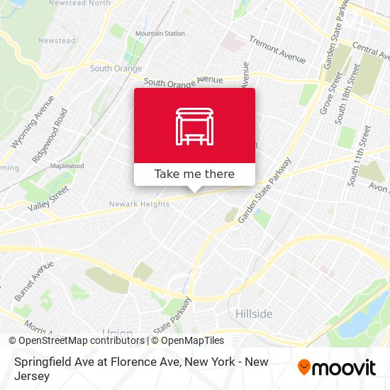 Springfield Ave at Florence Ave map