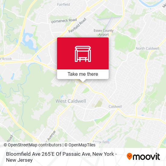 Mapa de Bloomfield Ave 265'E Of Passaic Ave