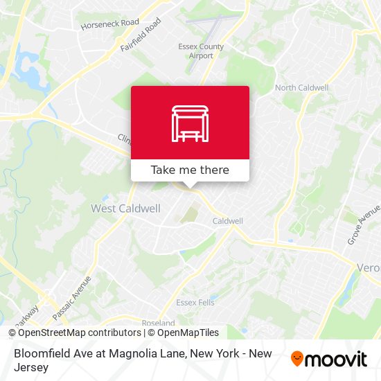 Mapa de Bloomfield Ave at Magnolia Lane
