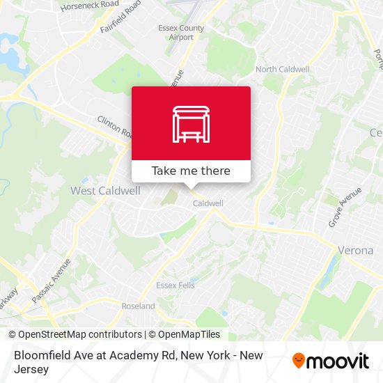 Bloomfield Ave at Academy Rd map