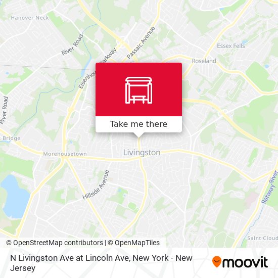 N Livingston Ave at Lincoln Ave map