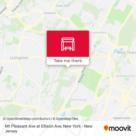 Mt Pleasant Ave at Ellison Ave map