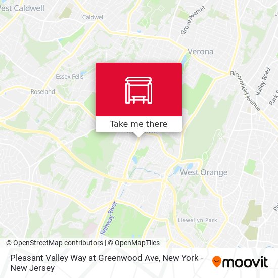 Mapa de Pleasant Valley Way at Greenwood Ave