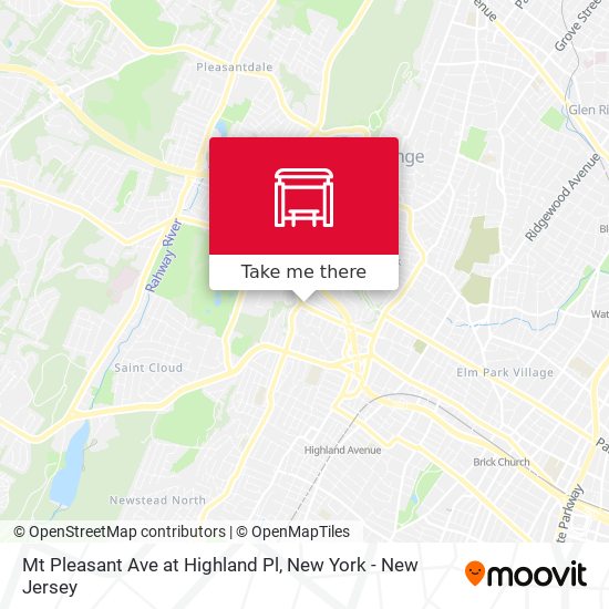 Mt Pleasant Ave at Highland Pl map