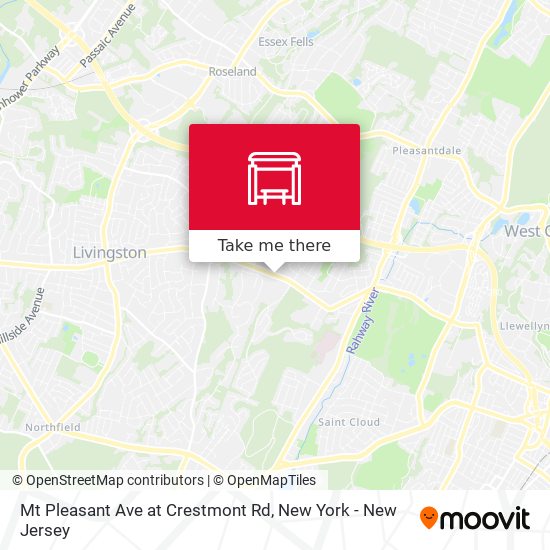 Mapa de Mt Pleasant Ave at Crestmont Rd