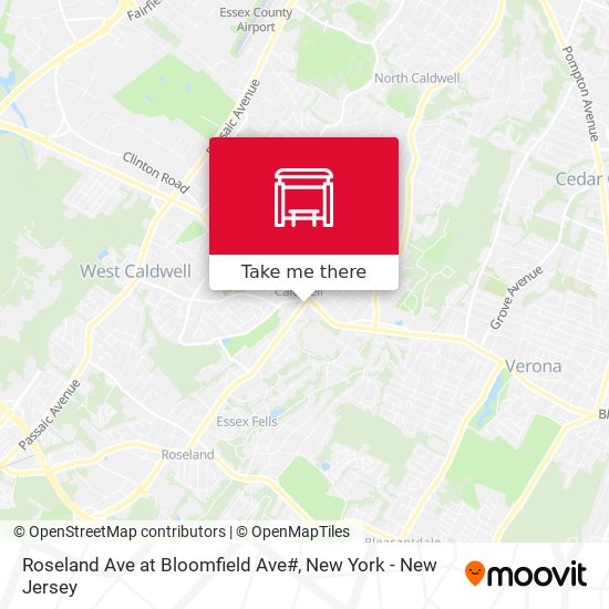 Roseland Ave at Bloomfield Ave# map