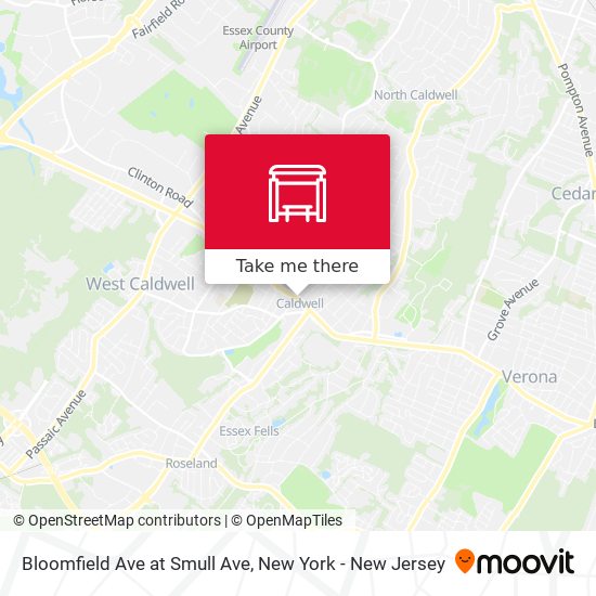 Mapa de Bloomfield Ave at Smull Ave