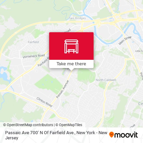 Passaic Ave 700' N Of Fairfield Ave. map