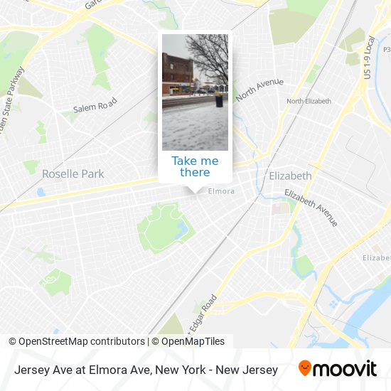 Jersey Ave at Elmora Ave map