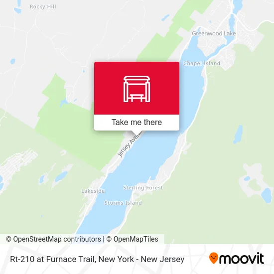 Rt-210 at Furnace Trail map