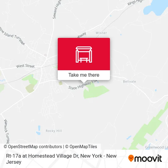 Rt-17a at Homestead Village Dr map