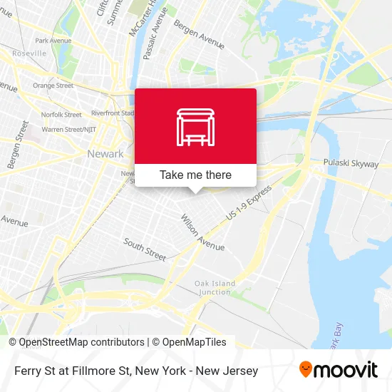 Ferry St at Fillmore St map