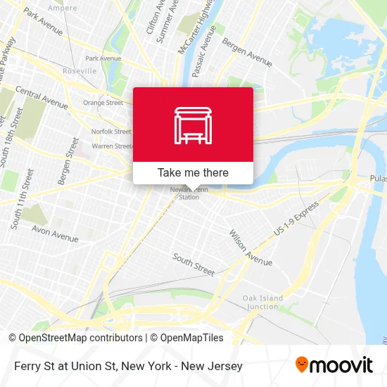 Ferry St at Union St map