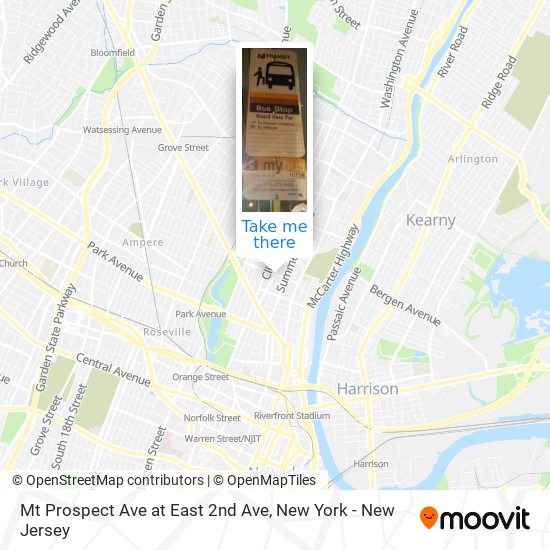 Mt Prospect Ave at East 2nd Ave map
