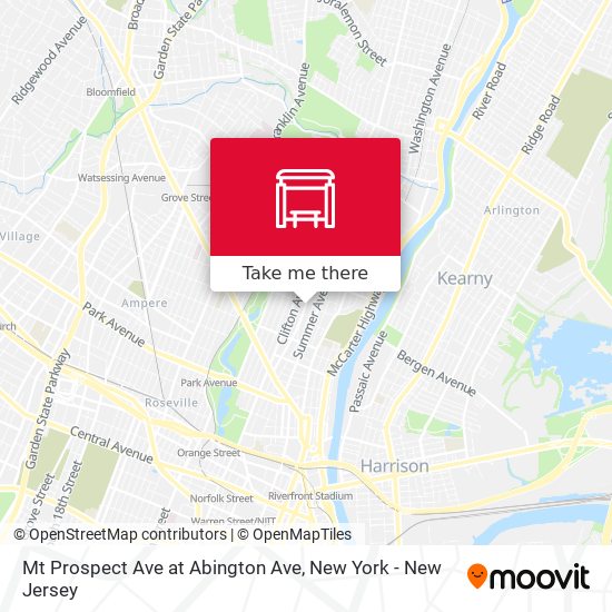 Mt Prospect Ave at Abington Ave map