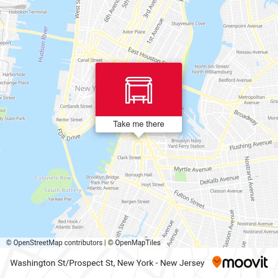 Washington St/Prospect St map