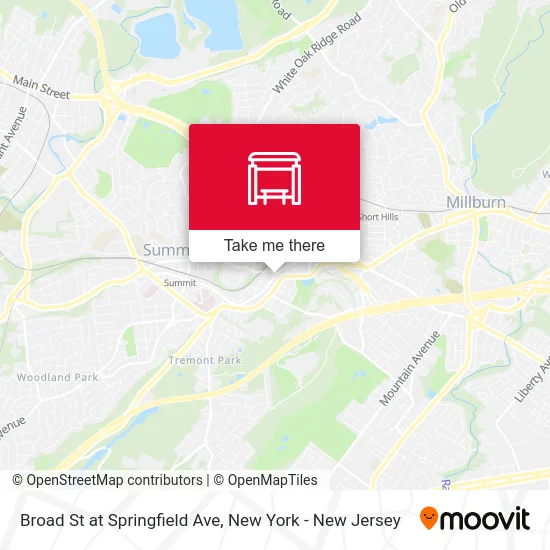 Broad St at Springfield Ave map